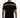 Back view of the Trace Graphic Tee in Carbon black, featuring neon yellow urban text and stripes across the shoulders.