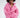 Pink long-sleeve Gem Romper with zip-front, snap collar, and drawstring waist. Front view on model.