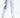 Close-up of white Ian Matching Pants Set featuring side leg zipper with TRONG graphic, relaxed fit, and ribbed cuffs.