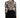 Back view of Elora long-sleeve nude bodysuit with black baroque print, paired with a black lace-trim mini skirt.