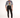 Model in Brave Acid Wash Tee with tiger graphic, paired with black skinny jeans and platform sneakers.
