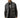 Man wearing the Randy black quilted puffer vest over a long-sleeve streetwear shirt against a white studio background.