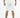 Back view of the Louie Shorts Set in white ribbed fabric, featuring a casual shirt and matching shorts for summer style.