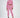 Pink Eyes Top Set featuring a long-sleeve crop top with embroidered details and matching cutout waist joggers.