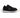 Carbon AH urban streetwear sneakers in black mesh with triangular side logo and white sole, side profile view.