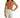 Model wearing the Noa Sleeveless Ribbed Bodysuit in bronze with white trousers against a white background.