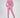 Back view of a woman wearing the pink Eyes Pants Set, featuring a cropped sweatshirt and matching high-waisted joggers.