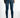 Rear view of Finnley blue denim slim fit jeans for men with back pockets and a Carbon Jeans logo patch.