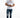 Men's Carbon Nixon slim fit blue distressed jeans with ripped knees and tapered leg in a streetwear style.