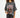 Woman wearing the New York Graphic Tee, an oversized vintage wash charcoal t-shirt with a Burning Holiday eagle print.