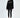 Model in Manhattan New York oversized black sweatshirt and skinny jeans, streetwear style for women.