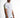 Man in a white Trace Graphic Tee with neon yellow and black striped sleeve detail, a streetwear essential.