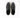 Top view of Johnny Grey Urban Streetwear Sneakers in Carbon with black heel detail, grey laces, and white soles.